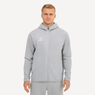 Худи на молнии JOGEL ESSENTIAL Athlete Hooded FZ Jacket, серый - Худи на молнии JOGEL ESSENTIAL Athlete Hooded FZ Jacket, серый