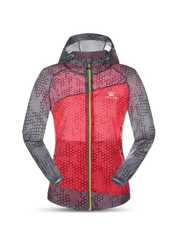 Ветровка KELME Women's Skin Trench Coat (Red/Grey)