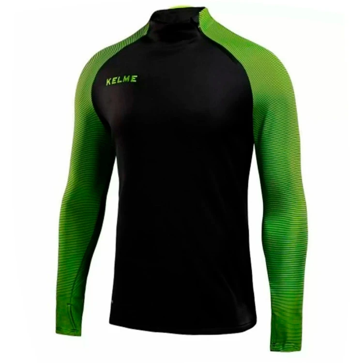 Лонгслив KELME Training Jacket (Black/Green)