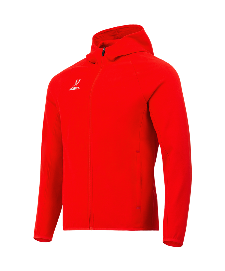 Худи на молнии JOGEL ESSENTIAL Athlete Hooded FZ Jacket, красный