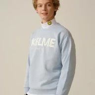 Свитшот KELME Round Neck Sweater Light Blue - Свитшот KELME Round Neck Sweater Light Blue