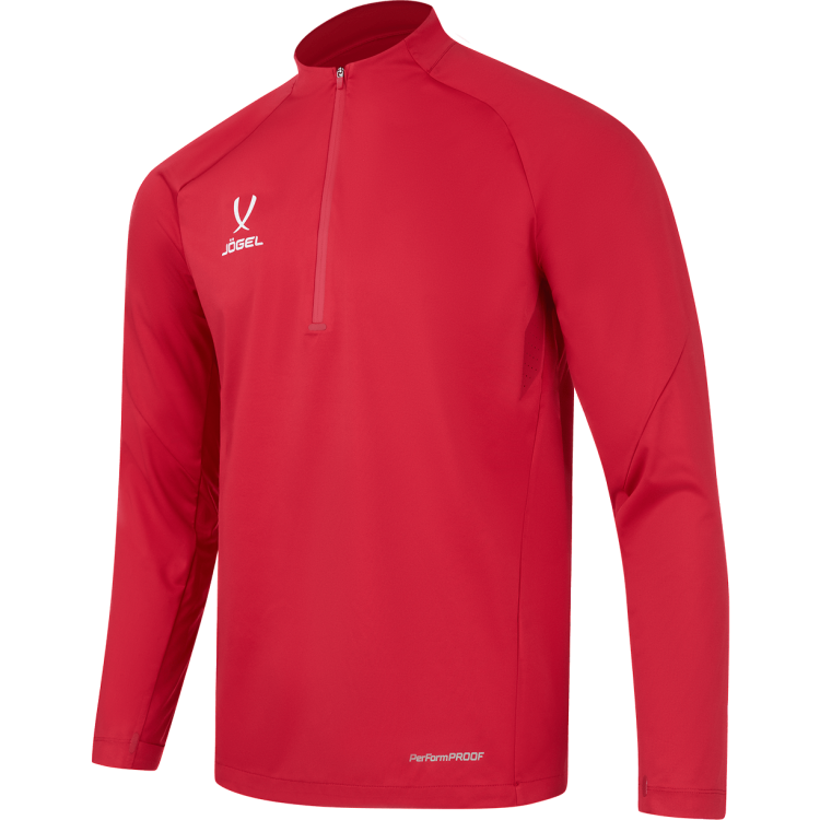 Джемпер ветрозащитный JOGEL PREMIER PerFormPROOF 1/4 Zip Wind Top, красный