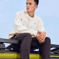 Свитшот KELME Round Neck Sweater Beige - Свитшот KELME Round Neck Sweater Beige