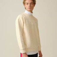 Свитшот KELME Round Neck Sweater Beige - Свитшот KELME Round Neck Sweater Beige