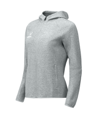 Худи на молнии женское JOGEL ESSENTIAL Athlete Hooded FZ Jacket W, серый