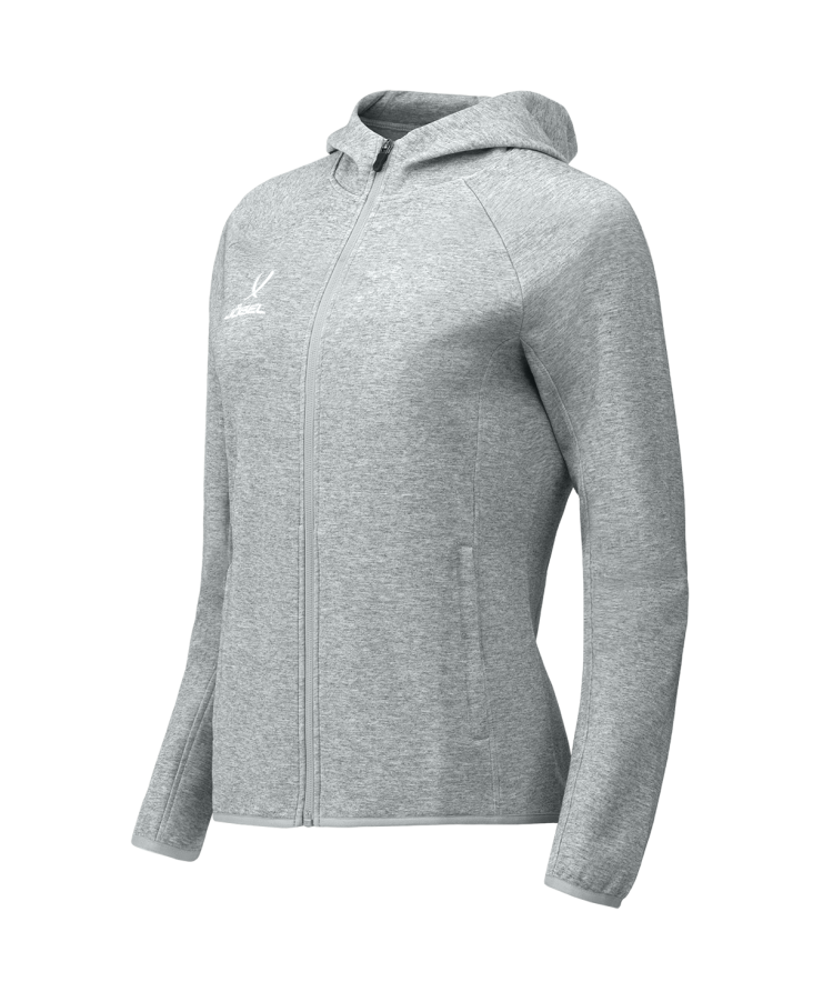 Худи на молнии женское JOGEL ESSENTIAL Athlete Hooded FZ Jacket W, серый
