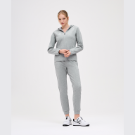 Худи на молнии женское JOGEL ESSENTIAL Athlete Hooded FZ Jacket W, серый - Худи на молнии женское JOGEL ESSENTIAL Athlete Hooded FZ Jacket W, серый