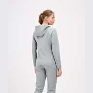 Худи на молнии женское JOGEL ESSENTIAL Athlete Hooded FZ Jacket W, серый - Худи на молнии женское JOGEL ESSENTIAL Athlete Hooded FZ Jacket W, серый