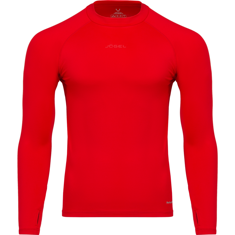 Джемпер компрессионный JÖGEL PerFormDRY Baselayer Warm Top, красный Джемпер компрессионный JÖGEL PerFormDRY Baselayer Warm Top, красный