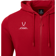 Худи JOGEL ESSENTIAL Fleece Zip Hoodie, темно-красный - Худи JOGEL ESSENTIAL Fleece Zip Hoodie, темно-красный