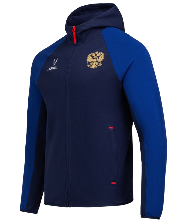 Худи на молнии JOGEL NATIONAL Essential Hooded FZ Jacket, синий/темно-синий