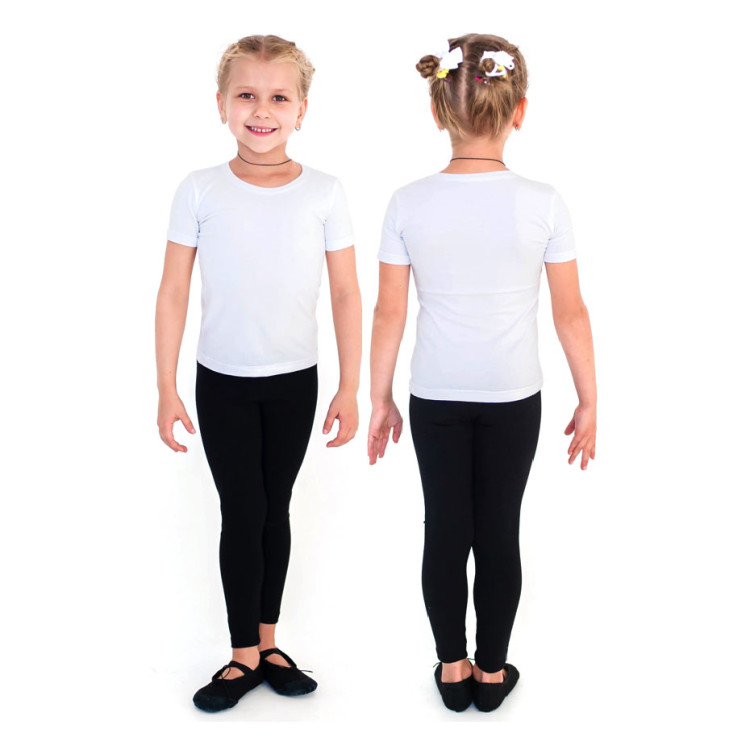 Лосины гимнастические Indigo SM-102-30, р.30, хлопок, эластан, черный