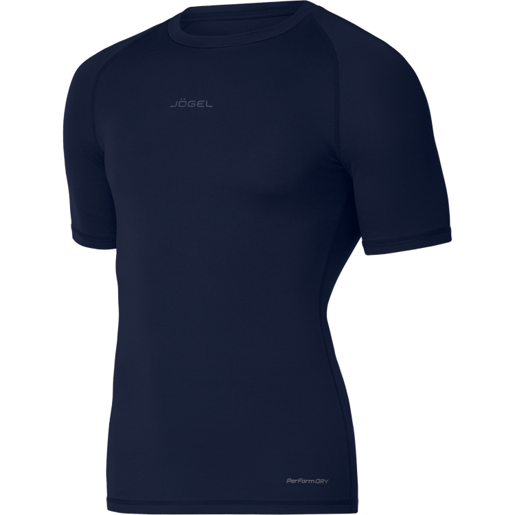 Футболка компрессионная JÖGEL PerFormDRY Baselayer Tee SS 2, темно-синий Футболка компрессионная JÖGEL PerFormDRY Baselayer Tee SS 2, темно-синий