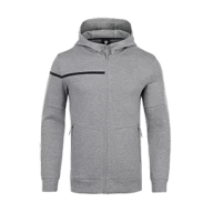 Толстовка KELME Men's Hooded Jacket Grey - Толстовка KELME Men's Hooded Jacket Grey