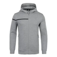 Толстовка KELME Men's Hooded Jacket Grey - Толстовка KELME Men's Hooded Jacket Grey