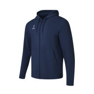 Флисовое худи на молнии ESSENTIAL Cotton Fleece FZ Hoodie, темно-синий - downloaded from prime-sport.ru