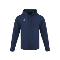 Флисовое худи на молнии ESSENTIAL Cotton Fleece FZ Hoodie, темно-синий - downloaded from prime-sport.ru