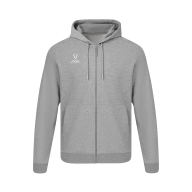 Флисовое худи на молнии ESSENTIAL Cotton Fleece FZ Hoodie, серый меланж, детский - downloaded from prime-sport.ru