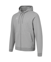 Флисовое худи на молнии ESSENTIAL Cotton Fleece FZ Hoodie, серый меланж