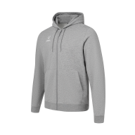 Флисовое худи на молнии ESSENTIAL Cotton Fleece FZ Hoodie, серый меланж - downloaded from prime-sport.ru