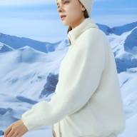 Толстовка KELME Teddy Fleece Jacket White - Толстовка KELME Teddy Fleece Jacket White