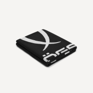 Полотенце спортивное JOGEL ESSENTIAL Towel L, 70х140, черный/белый - downloaded from prime-sport.ru