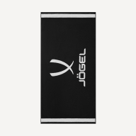 Полотенце спортивное JOGEL ESSENTIAL Towel L, 70х140, черный/белый - downloaded from prime-sport.ru