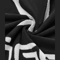 Полотенце спортивное JOGEL ESSENTIAL Towel L, 70х140, черный/белый - downloaded from prime-sport.ru