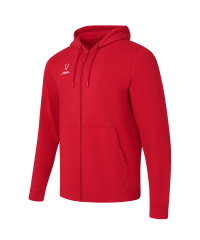 Флисовое худи на молнии ESSENTIAL Cotton Fleece FZ Hoodie, красный
