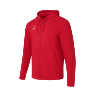 Флисовое худи на молнии ESSENTIAL Cotton Fleece FZ Hoodie, красный - downloaded from prime-sport.ru