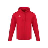 Флисовое худи на молнии ESSENTIAL Cotton Fleece FZ Hoodie, красный - downloaded from prime-sport.ru