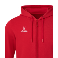 Флисовое худи на молнии ESSENTIAL Cotton Fleece FZ Hoodie, красный - downloaded from prime-sport.ru