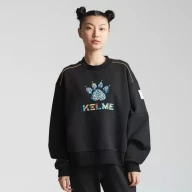 Свитшот KELME Round Neck Sweater Black - Свитшот KELME Round Neck Sweater Black