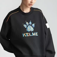 Свитшот KELME Round Neck Sweater Black - Свитшот KELME Round Neck Sweater Black