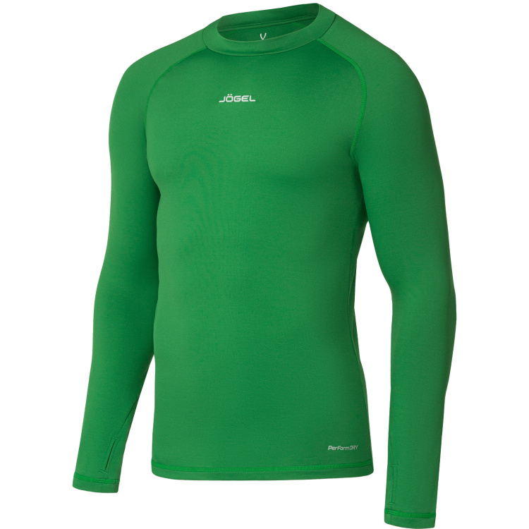 Джемпер компрессионный утепленный JÖGEL CAMP PerFormDRY Baselayer Top Warm, зеленый Джемпер компрессионный утепленный JÖGEL CAMP PerFormDRY Baselayer Top Warm, зеленый