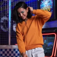 Бомбер KELME Knitted Coat Orange - Бомбер KELME Knitted Coat Orange
