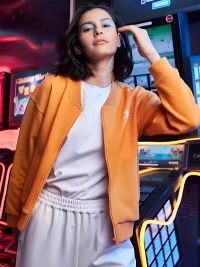 Бомбер KELME Knitted Coat Orange