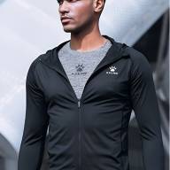 Толстовка KELME Training Hooded Cardigan Black - Толстовка KELME Training Hooded Cardigan Black
