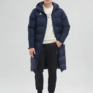 Пуховик KELME Men's Long Clothes Dark Blue - Пуховик KELME Men's Long Clothes Dark Blue