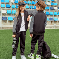 Спортивный костюм для девочек FN Dynamic Kids Girls (Black/Grey) - Спортивный костюм для девочек FN Dynamic Kids Girls (Black/Grey)