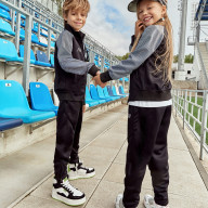 Спортивный костюм для девочек FN Dynamic Kids Girls (Black/Grey) - Спортивный костюм для девочек FN Dynamic Kids Girls (Black/Grey)