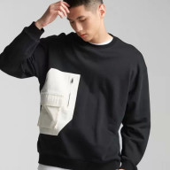 Свитшот KELME Round Neck Sweater Black - Свитшот KELME Round Neck Sweater Black