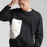 Свитшот KELME Round Neck Sweater Black - Свитшот KELME Round Neck Sweater Black