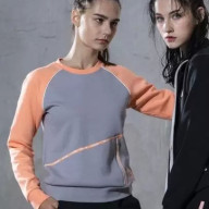 Свитшот KELME Pullover Sweater (Grey/Orange) - Свитшот KELME Pullover Sweater (Grey/Orange)