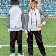 Детский спортивный костюм FN Dynamic Kid (White/Black) - Детский спортивный костюм FN Dynamic Kid (White/Black)