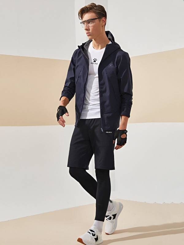 Ветровка KELME Woven Hooded Jacket Dark Blue