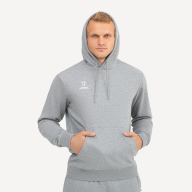 Худи ESSENTIAL Cotton Hoodie, серый меланж - downloaded from prime-sport.ru