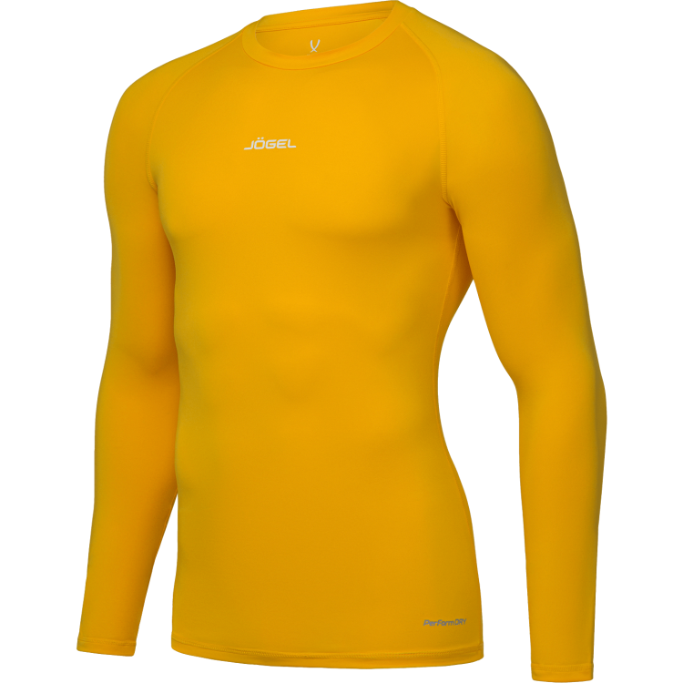 Футболка компрессионная с длинным рукавом JÖGEL CAMP PerFormDRY Baselayer LS Tee, желтый Футболка компрессионная с длинным рукавом JÖGEL CAMP PerFormDRY Baselayer LS Tee, желтый