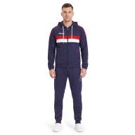 Костюм спорт. муж. с капюш. MIKASA MT550/701-083-XL, р. XL, 100% полиэстер, темносине-белый - Костюм спорт. муж. с капюш. MIKASA MT550/701-083-XL, р. XL, 100% полиэстер, темносине-белый