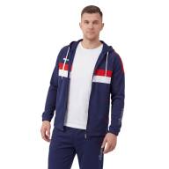 Костюм спорт. муж. с капюш. MIKASA MT550/701-083-XL, р. XL, 100% полиэстер, темносине-белый - Костюм спорт. муж. с капюш. MIKASA MT550/701-083-XL, р. XL, 100% полиэстер, темносине-белый